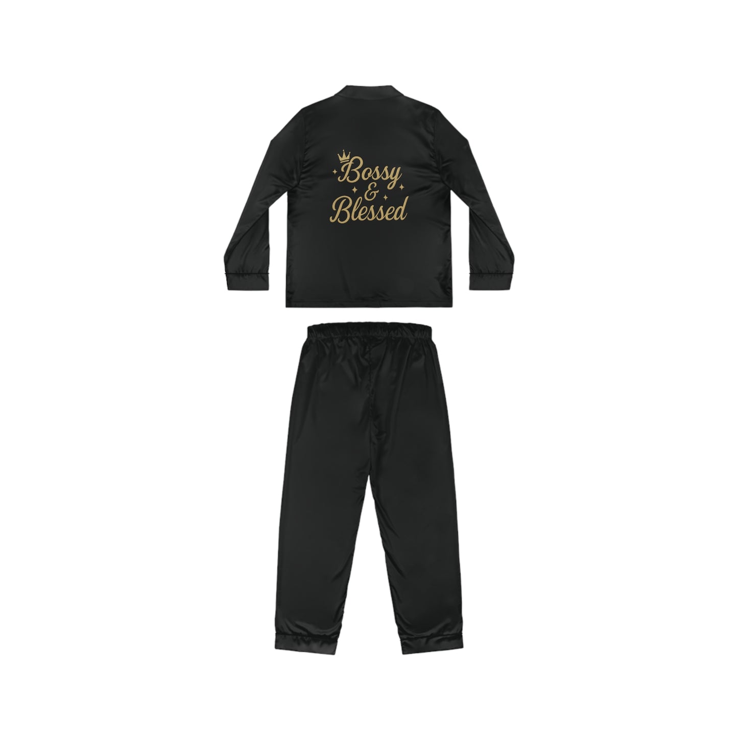 Red Luxe Bossy & Blessed Pajamas