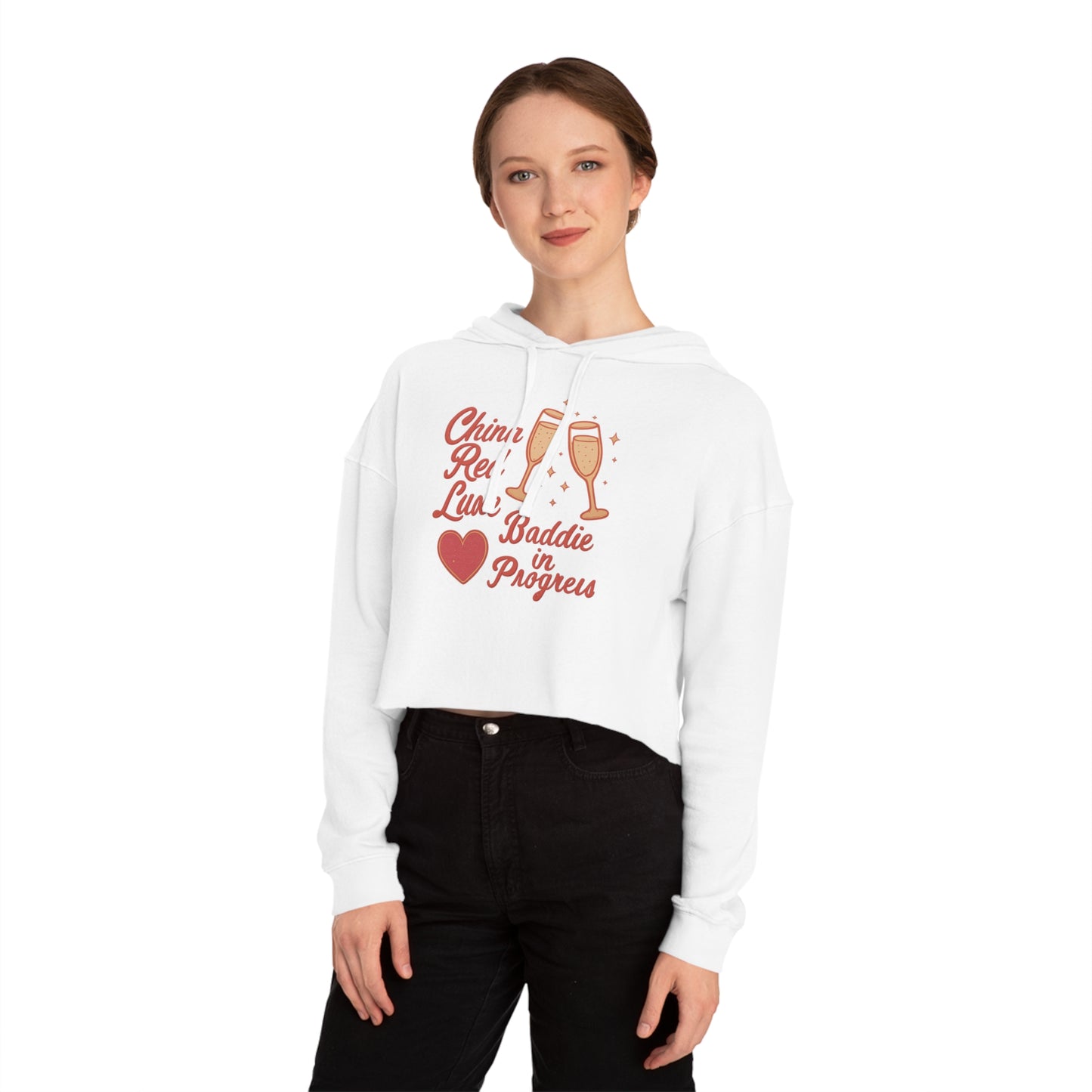 Baddie Vibes Cropped Hoodie for Confident Badddies