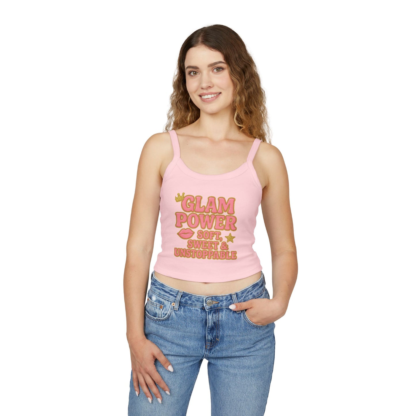 Glam Power Tank Top - Soft, Sweet & Unstoppable, Shirt