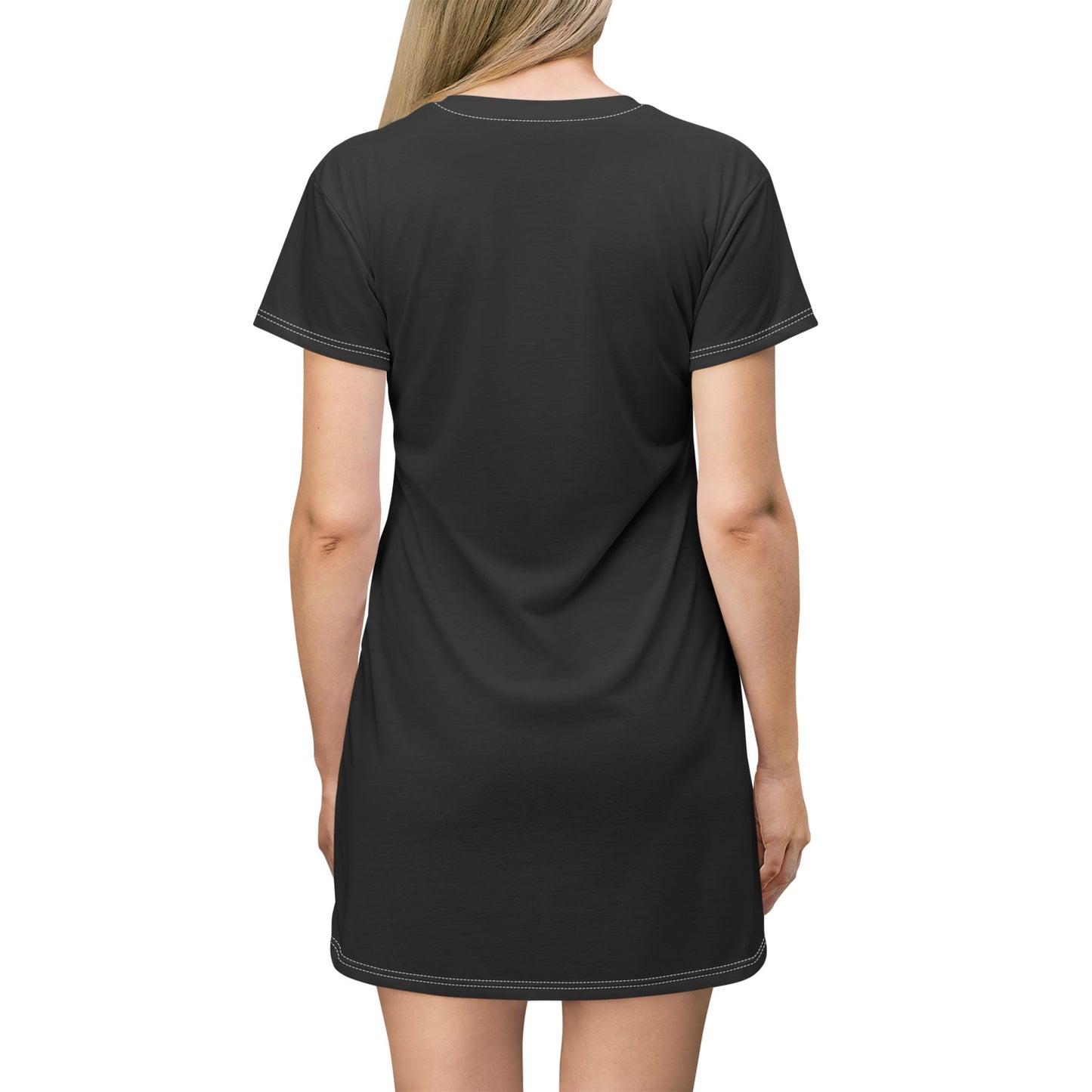 China Red Luxe T-Shirt Dress