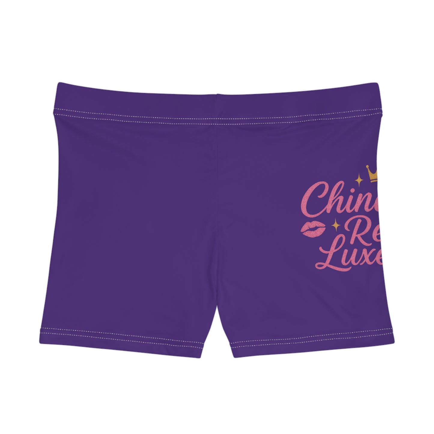 China Red Luxe Glam, Goals & Glow Booty Shorts