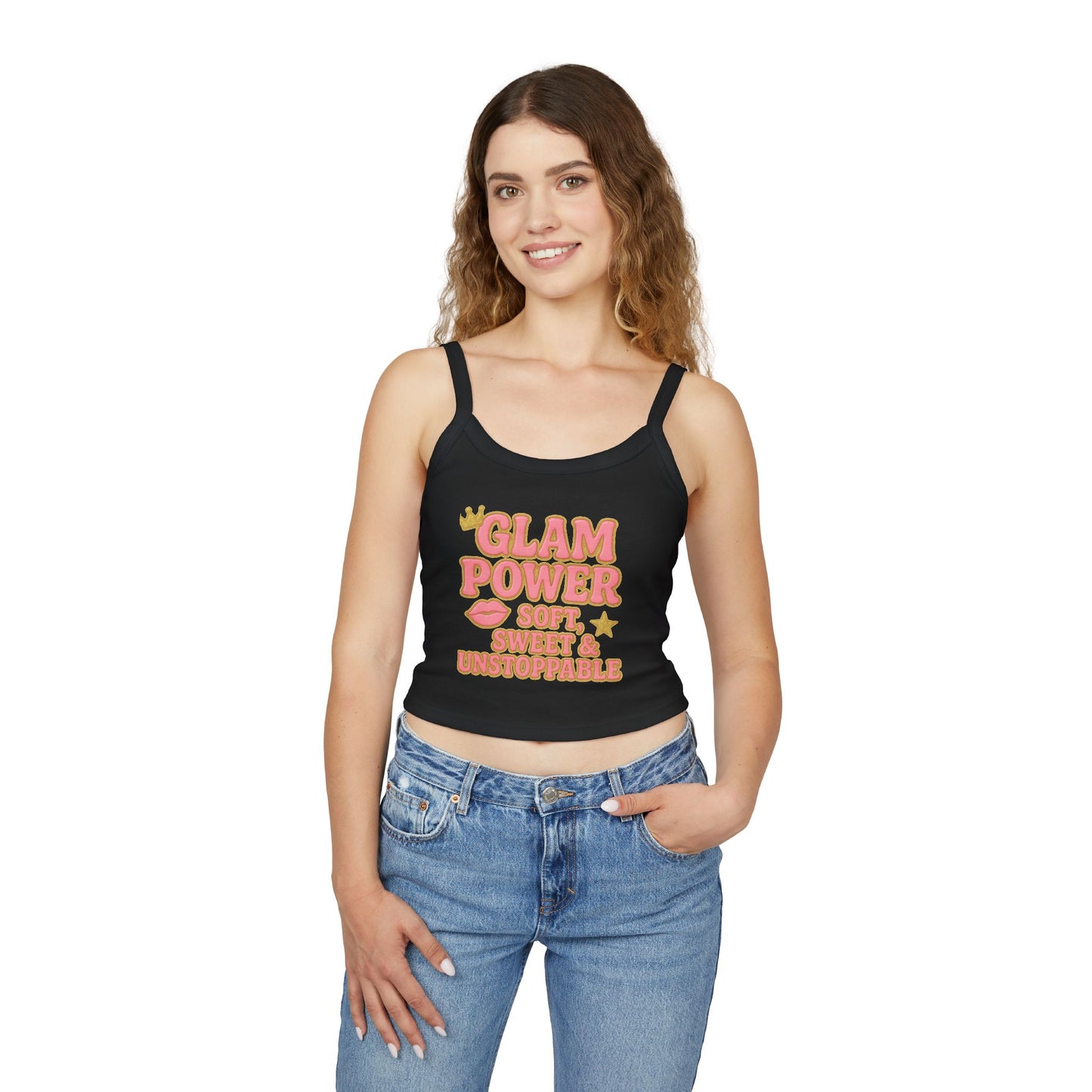 Glam Power Tank Top - Soft, Sweet & Unstoppable, Shirt