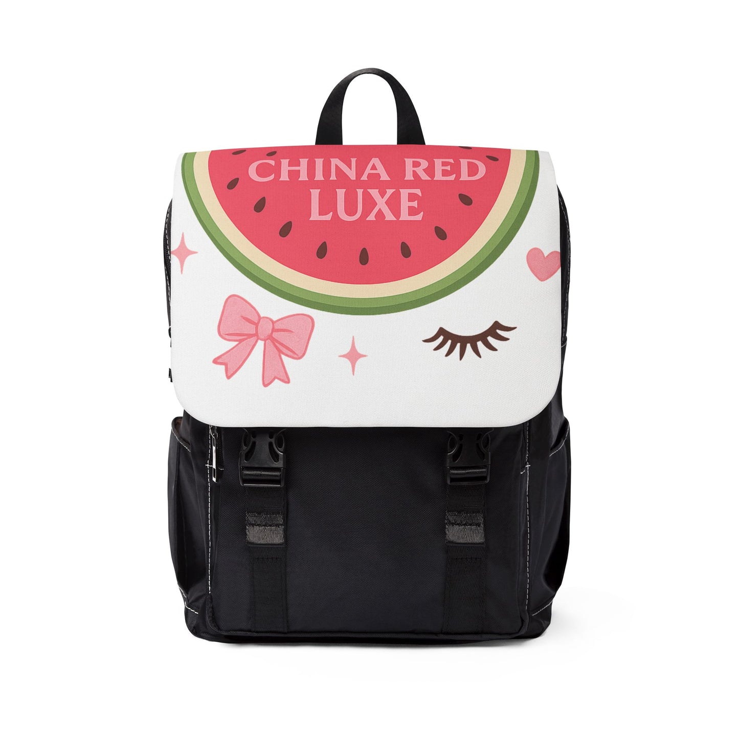 China Red Luxe Juicy Watermelon Design Backpack