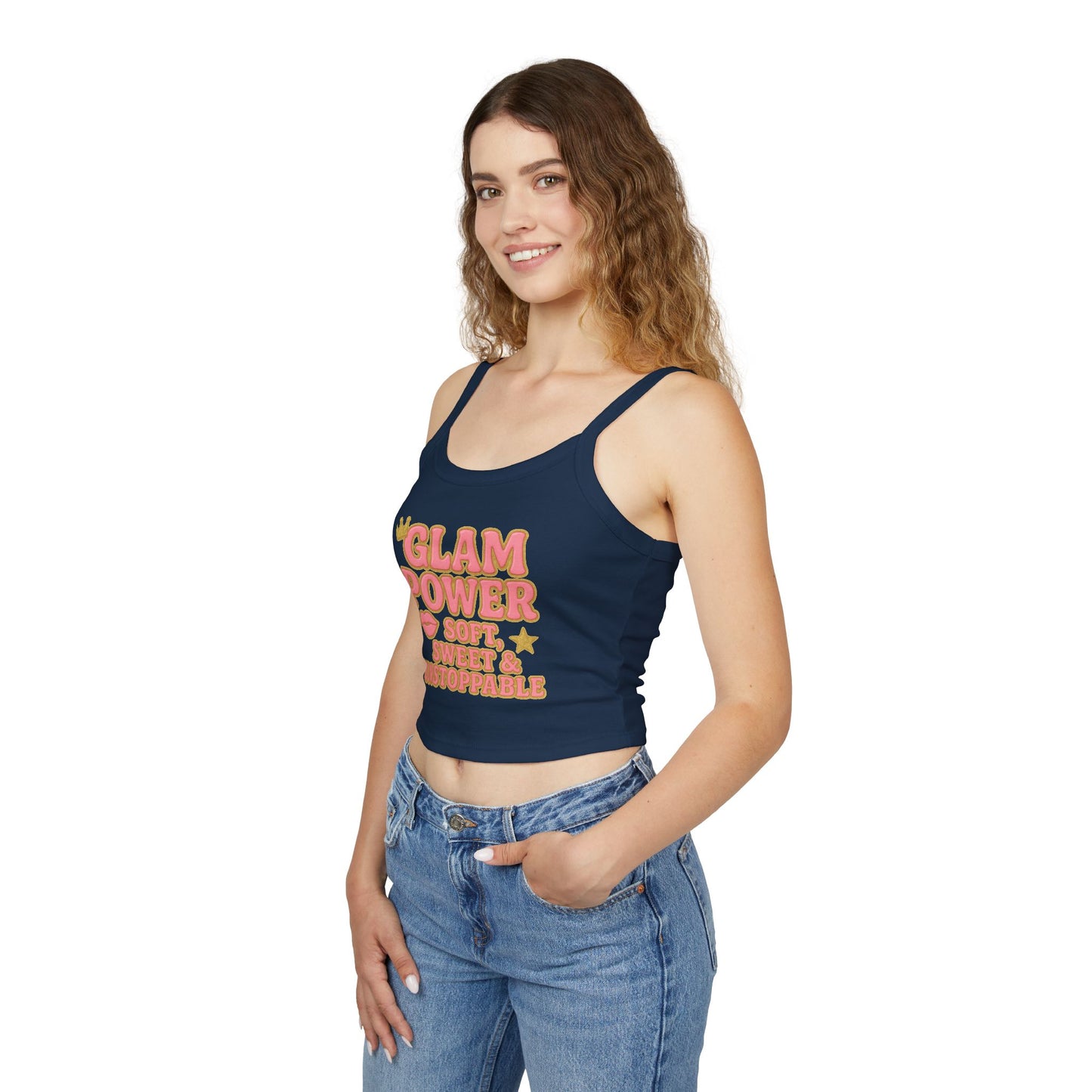 Glam Power Tank Top - Soft, Sweet & Unstoppable, Shirt