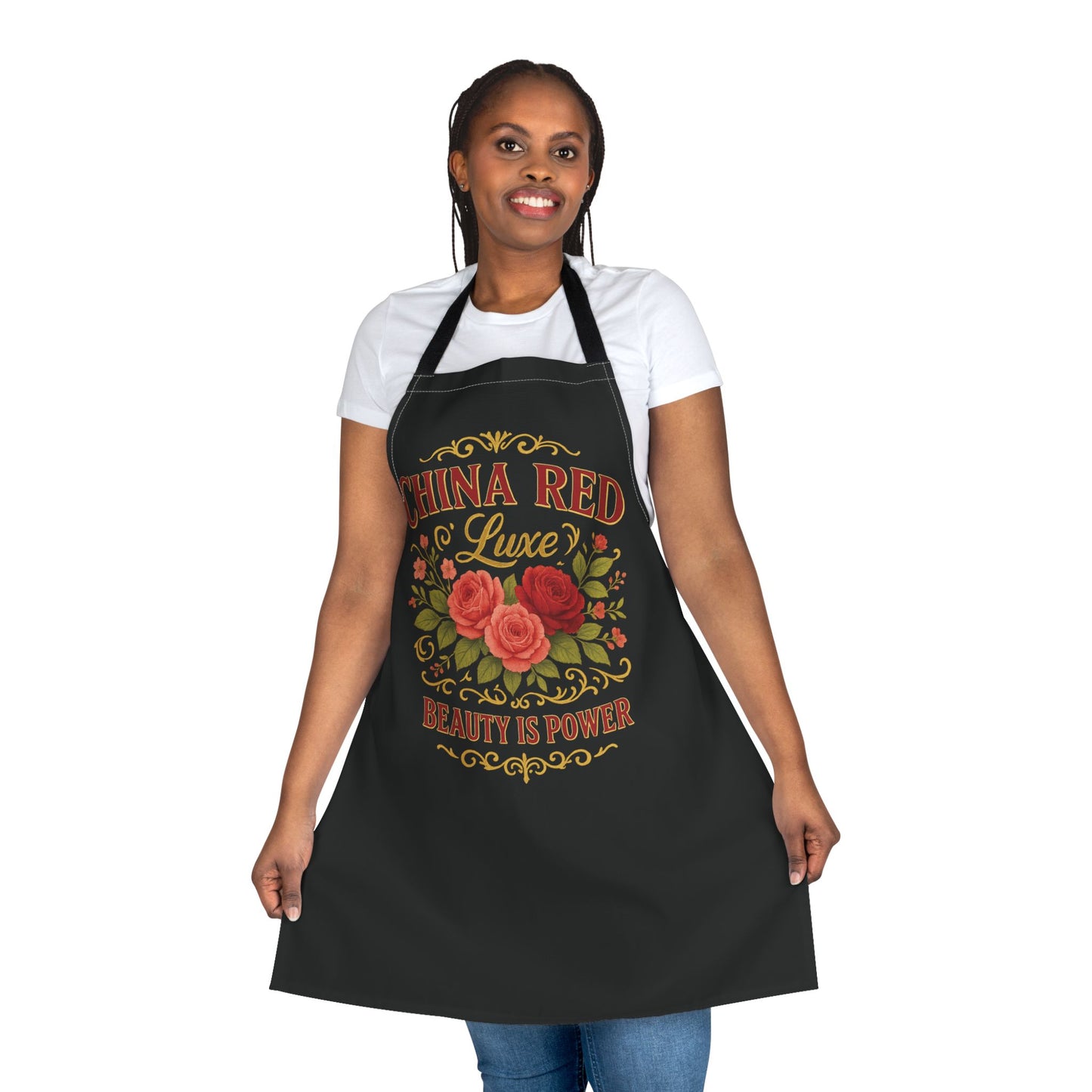 China Red Luxe - Beauty Is Power - Glam Apron