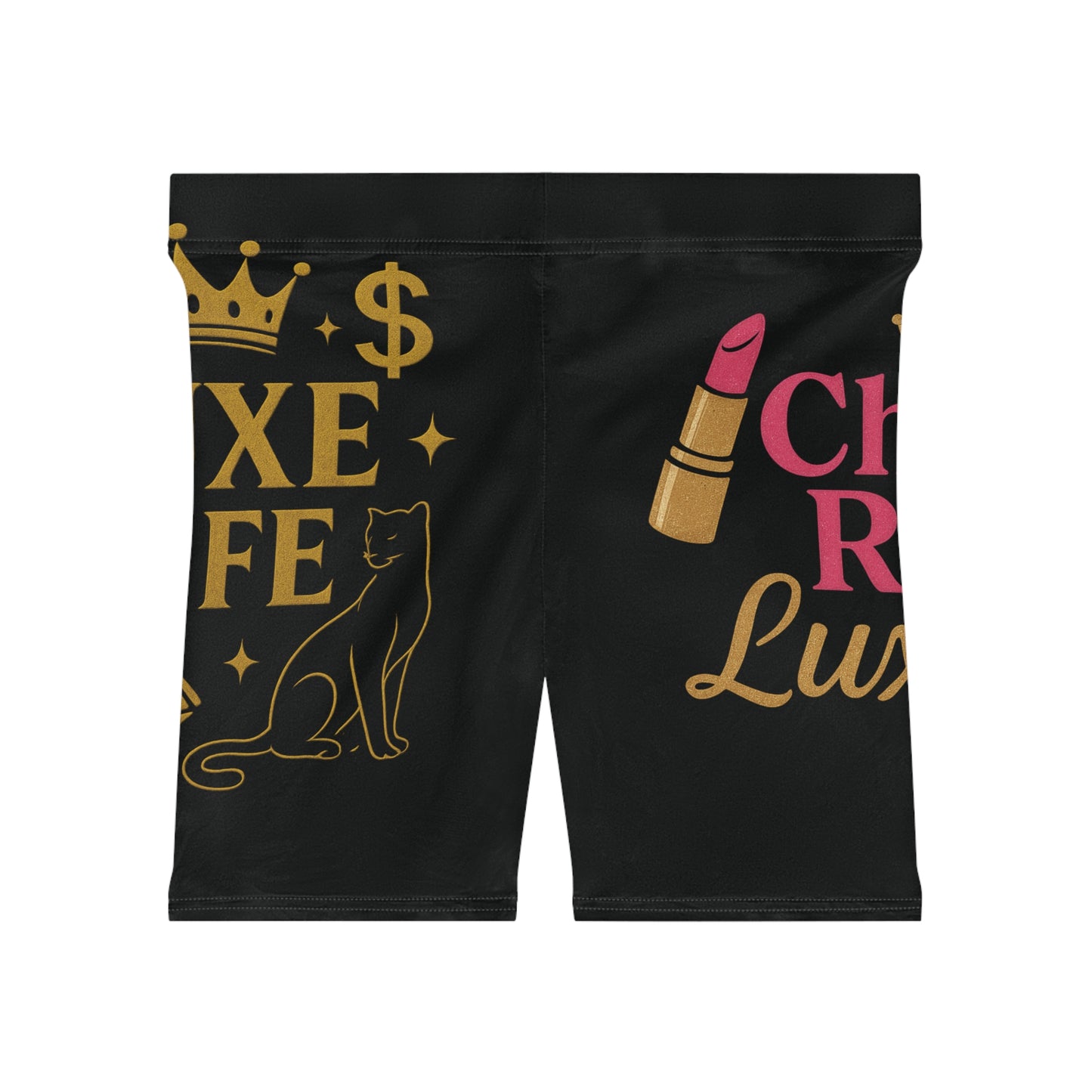 π₯ Baddie Black Shorts | China Red Luxe Γ Luxe Life Logo | Streetwear Vibes π€