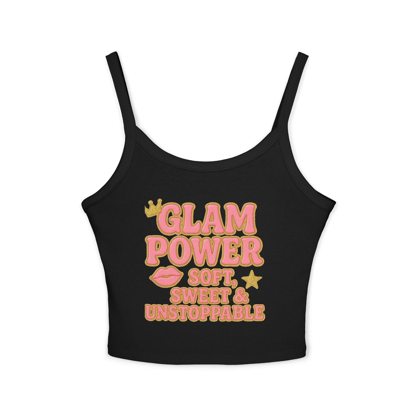 Glam Power Tank Top - Soft, Sweet & Unstoppable, Shirt