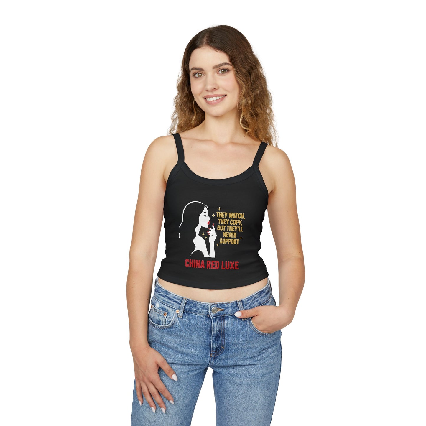 They Watch Luxe Baddie Tank Top – China Red Luxe Exclusive