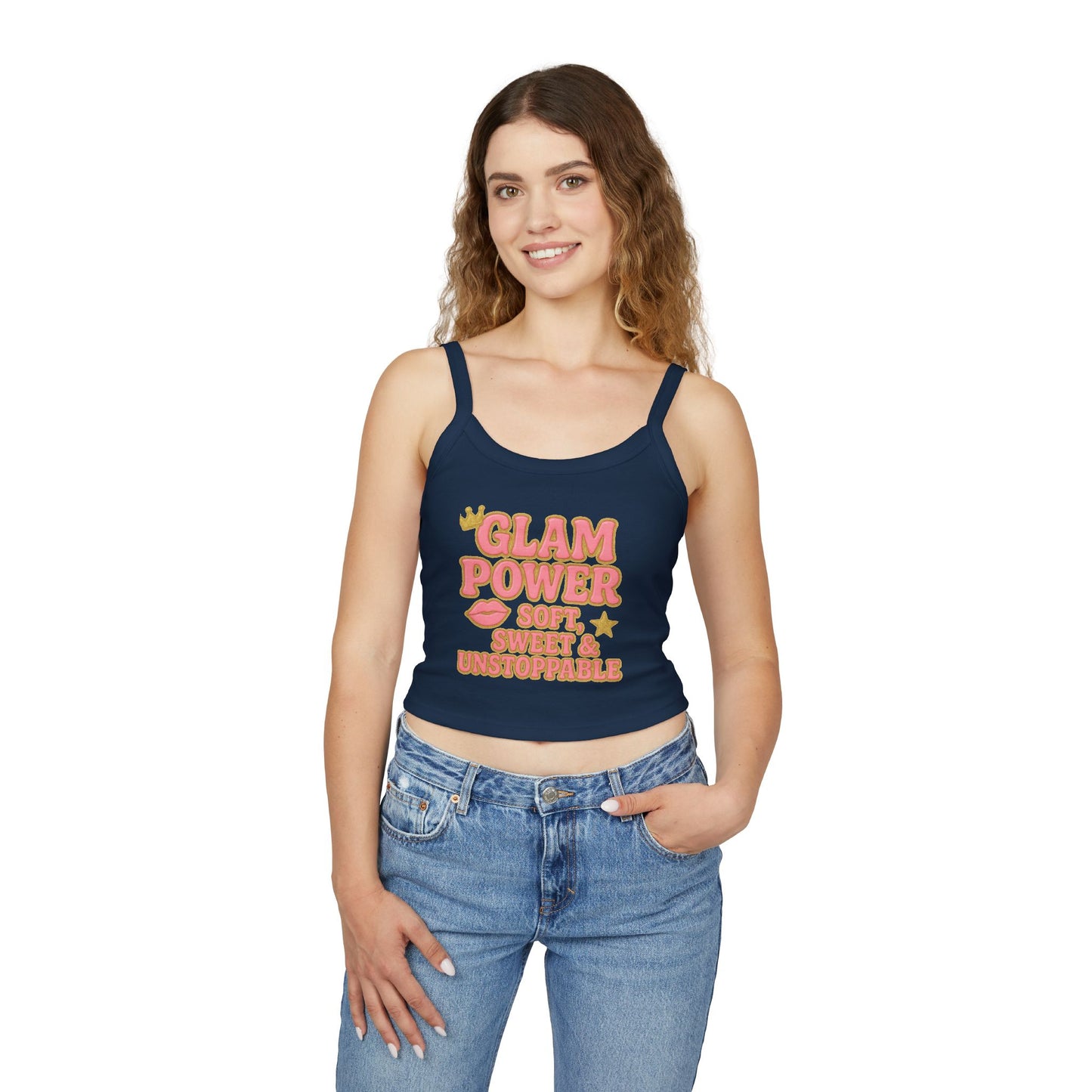 Glam Power Tank Top - Soft, Sweet & Unstoppable, Shirt