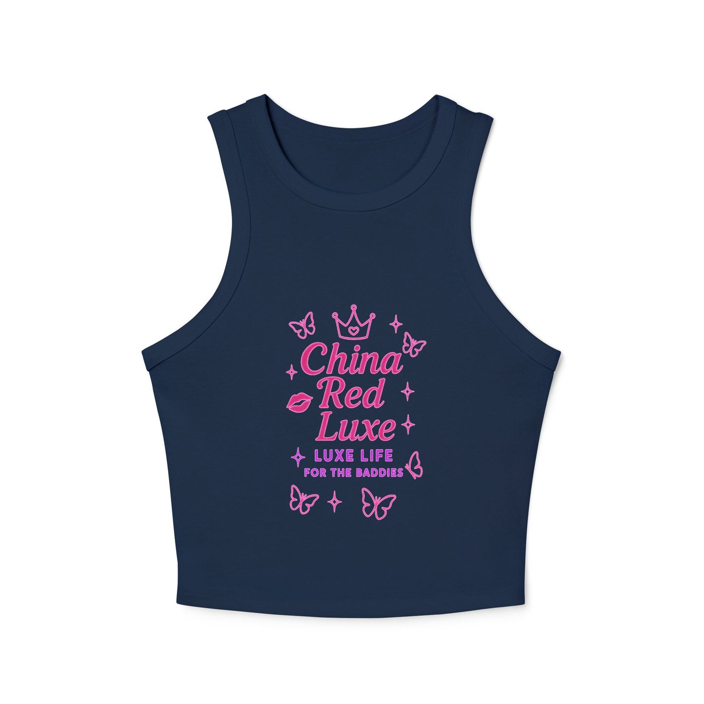 China Red Luxe Tank Tops