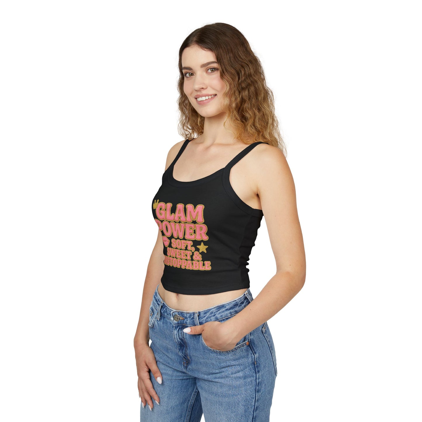 Glam Power Tank Top - Soft, Sweet & Unstoppable, Shirt