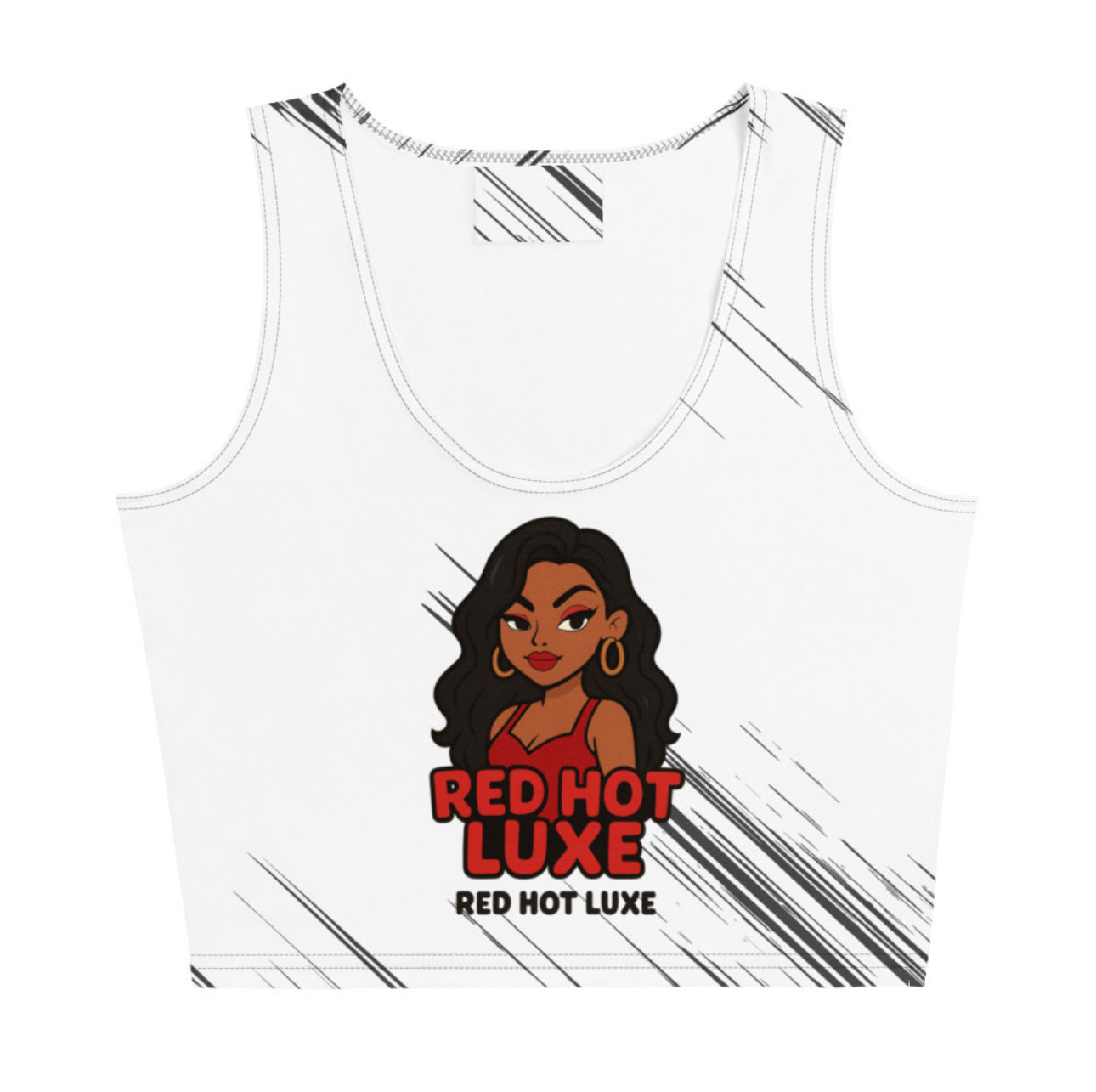Red Hot Luxe Boss Babe Crop Top π
