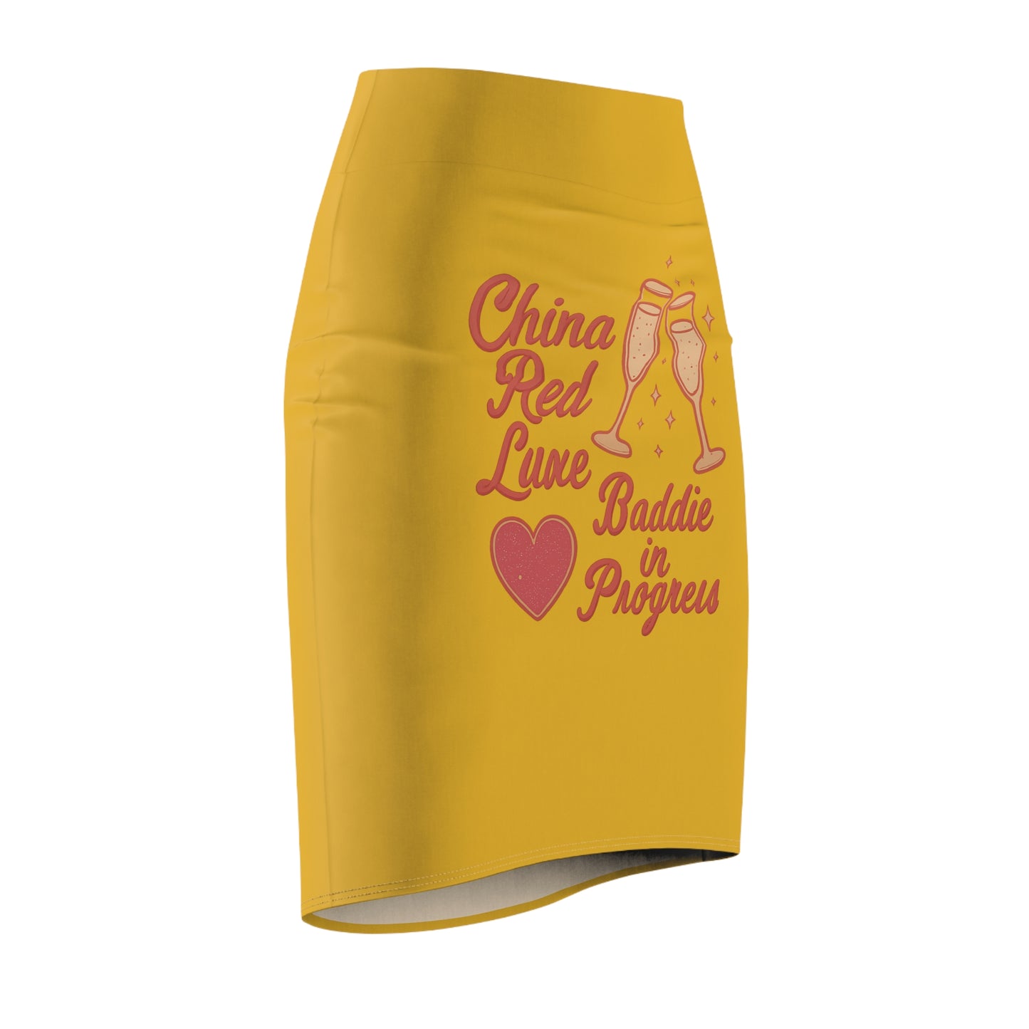 China Red Luxe Skirt For The Baddies ✨