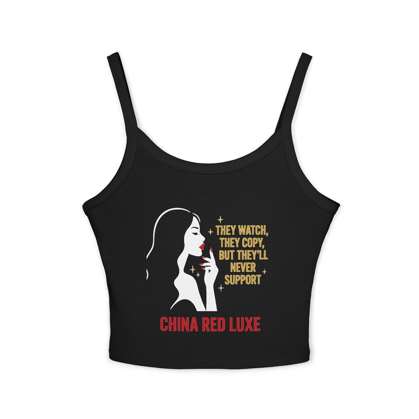 They Watch Luxe Baddie Tank Top – China Red Luxe Exclusive