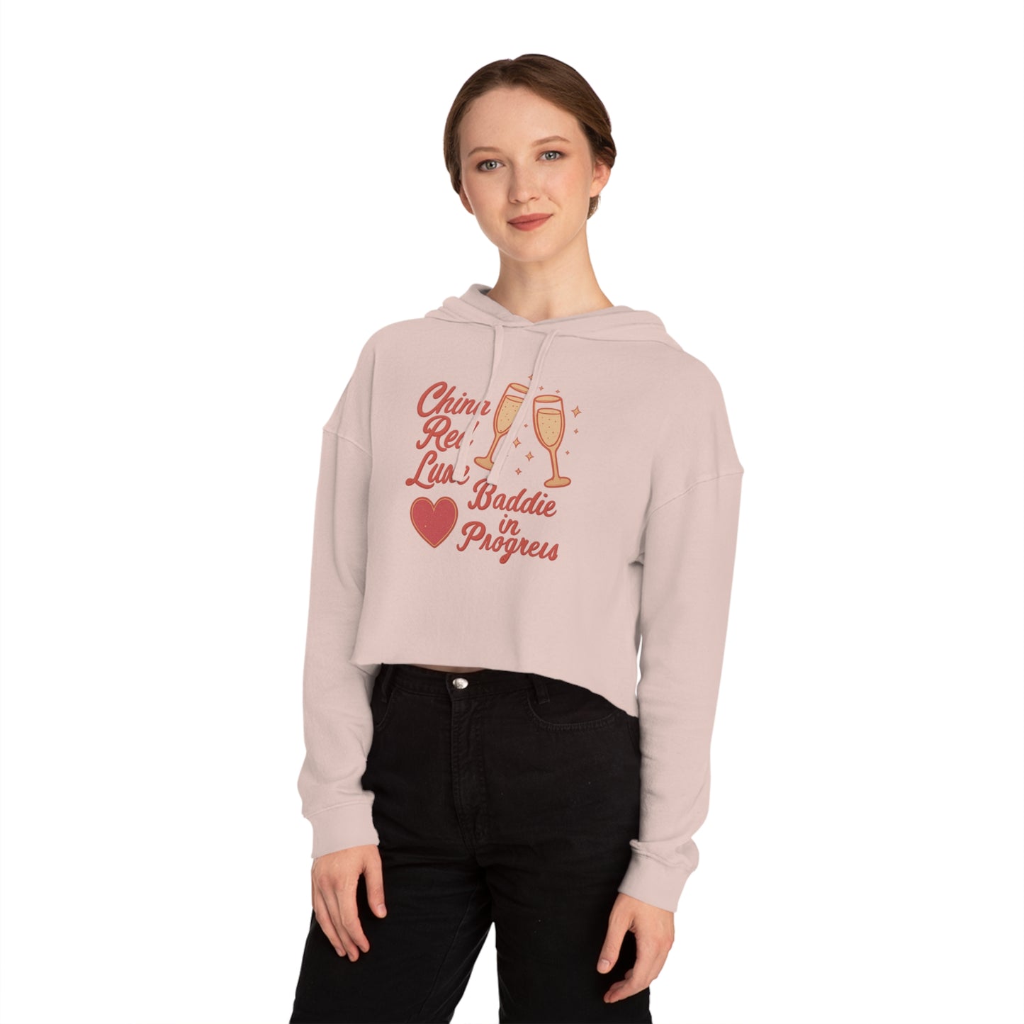 Baddie Vibes Cropped Hoodie for Confident Badddies