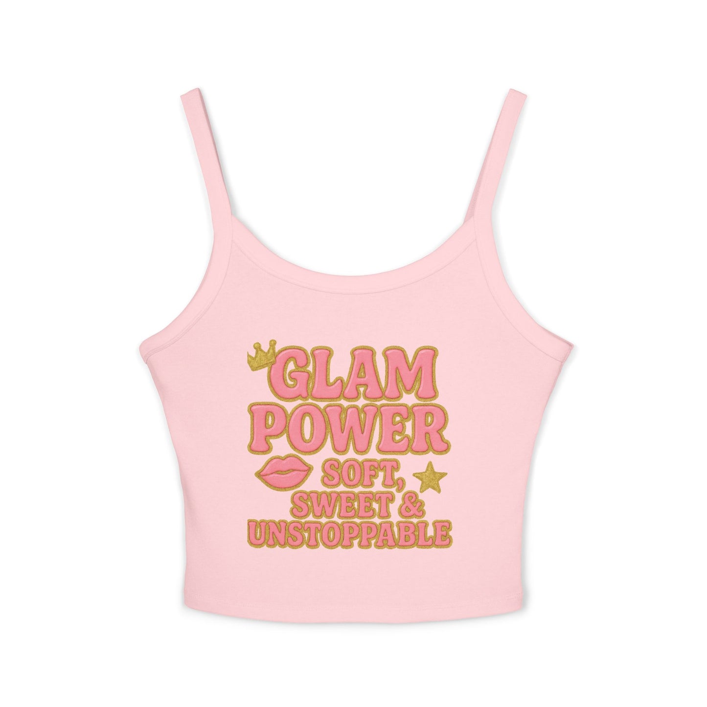 Glam Power Tank Top - Soft, Sweet & Unstoppable, Shirt
