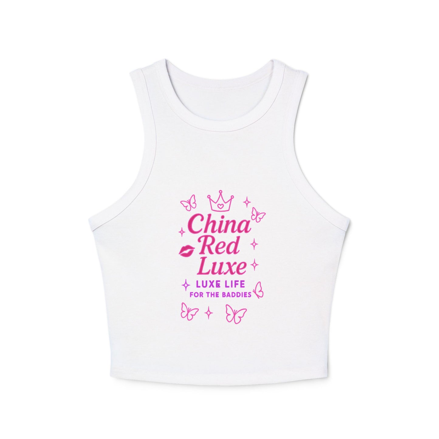 China Red Luxe Tank Tops
