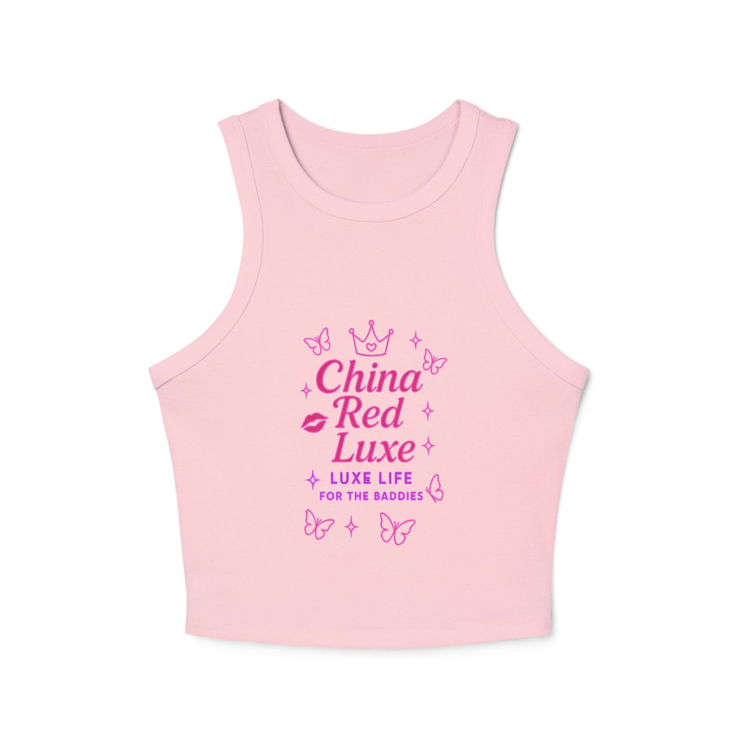 China Red Luxe Tank Tops