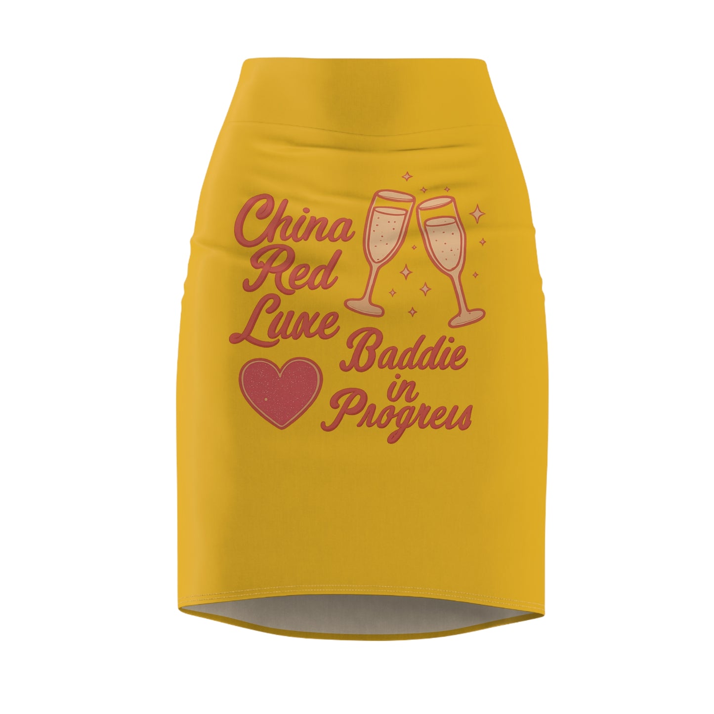 China Red Luxe Skirt For The Baddies ✨