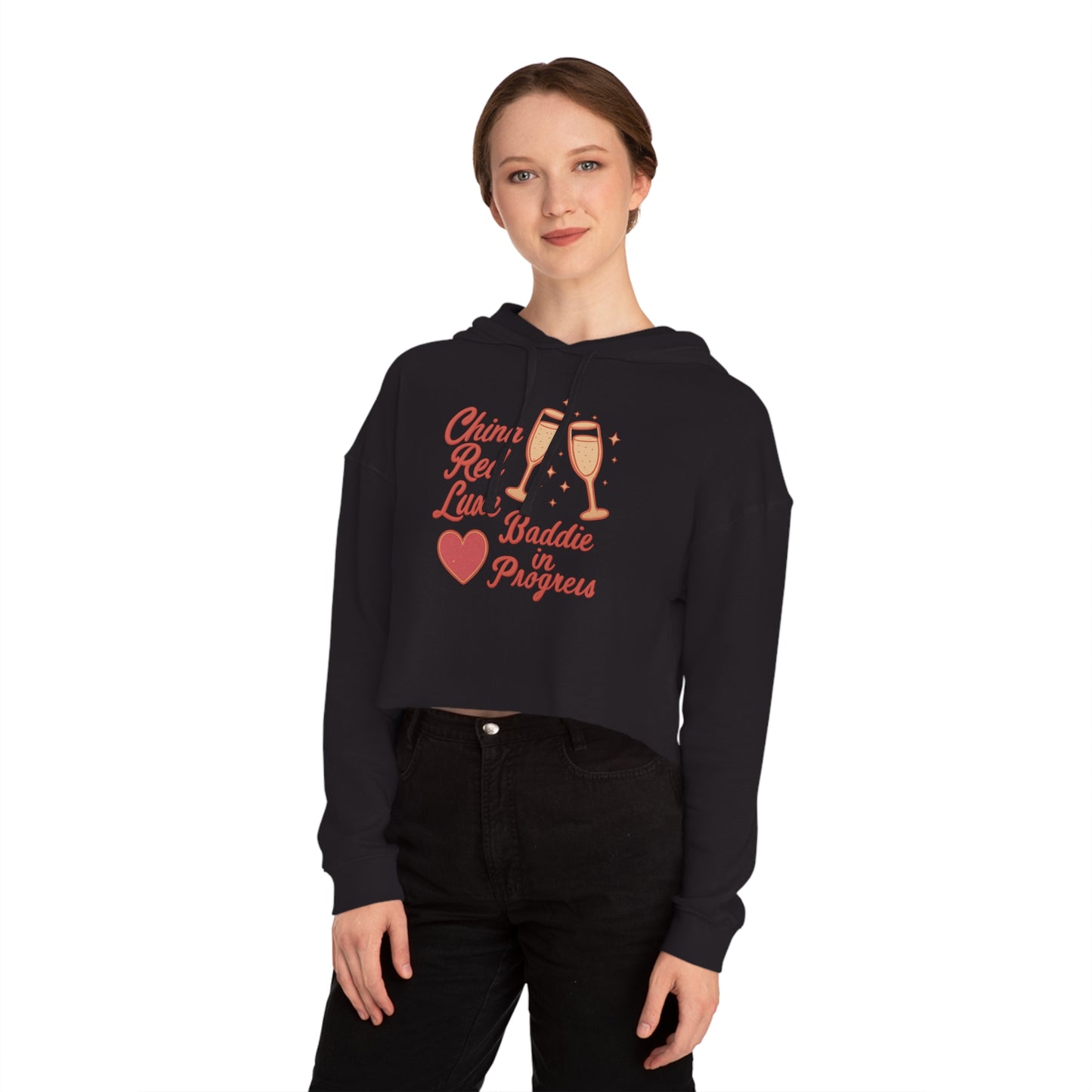 Baddie Vibes Cropped Hoodie for Confident Badddies