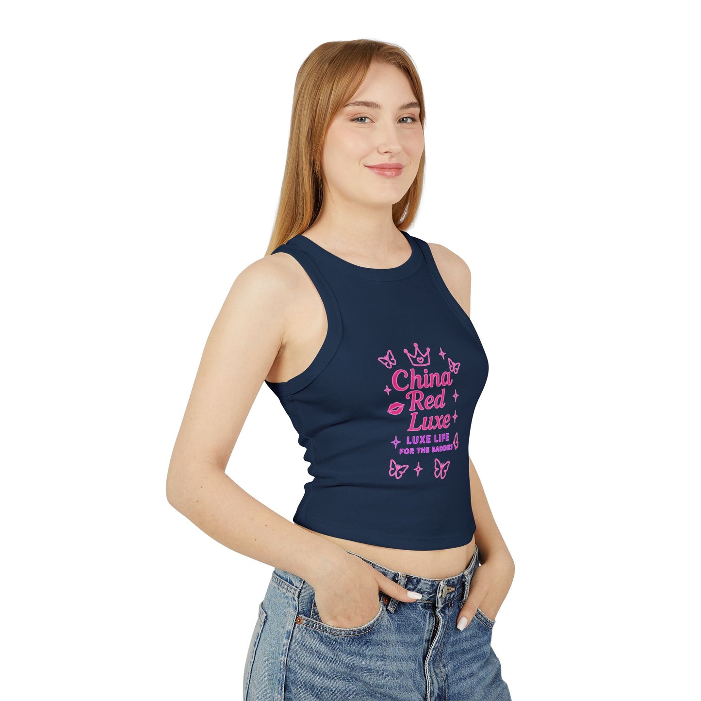 China Red Luxe Tank Tops