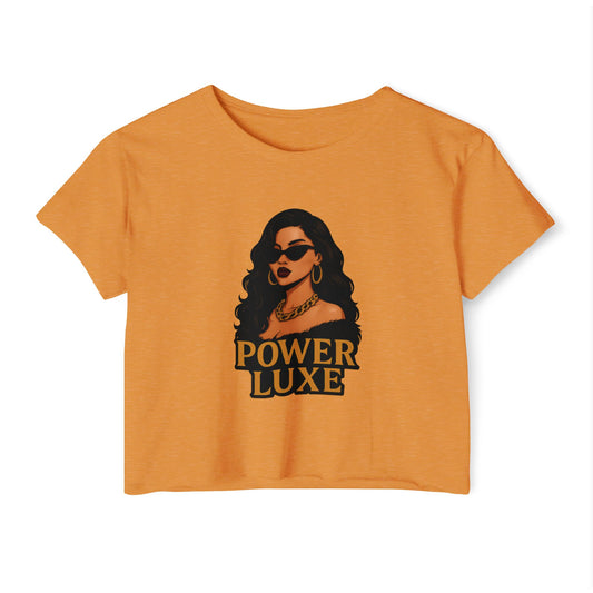 Power Luxe Gold Crop Top