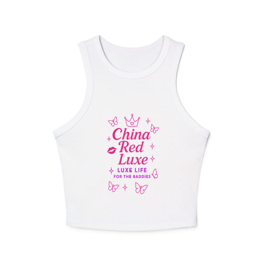 China Red Luxe Tank Tops