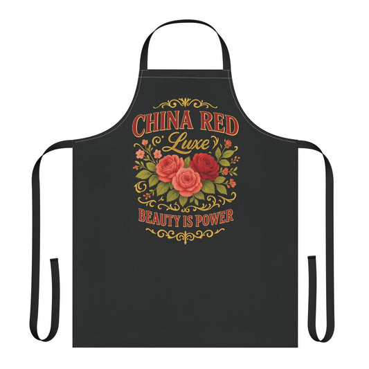 China Red Luxe - Beauty Is Power - Glam Apron