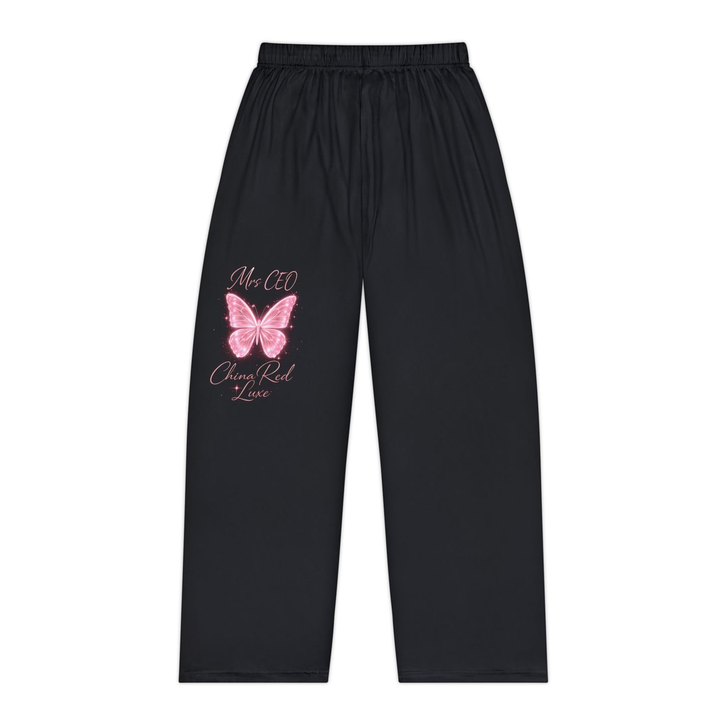 Mrs. CEO Glow Butterfly Women’s Pajama Pants | China Red Luxe
